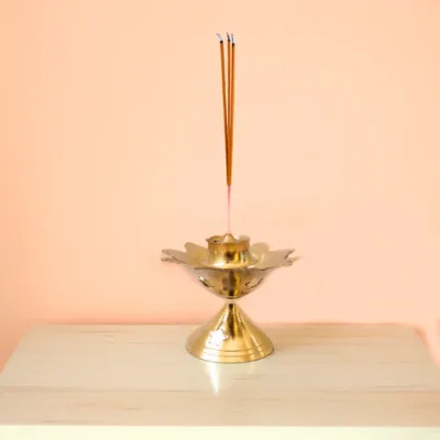 Brass Star Agarbatti Stand